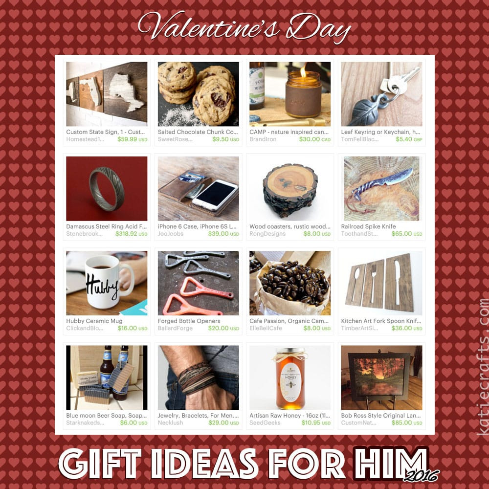 Valentine Day Gift Ideas Him
 Valentine’s Day Gift Ideas For Him 2016 • Katie Crafts