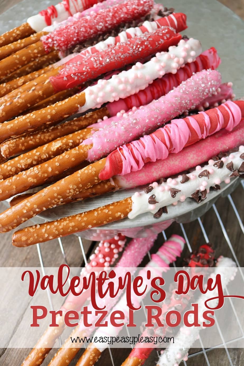 Valentine Day Pretzels
 Make Valentine Day Special with Pretzel Rods Easy Peasy