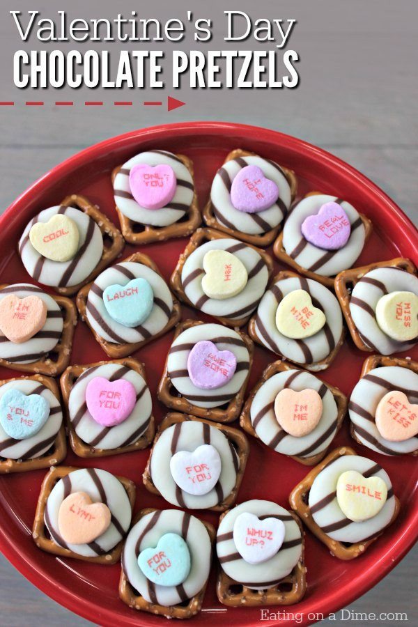 Valentine Day Pretzels
 Valentine s Day White Chocolate Pretzels recipe Pretzel