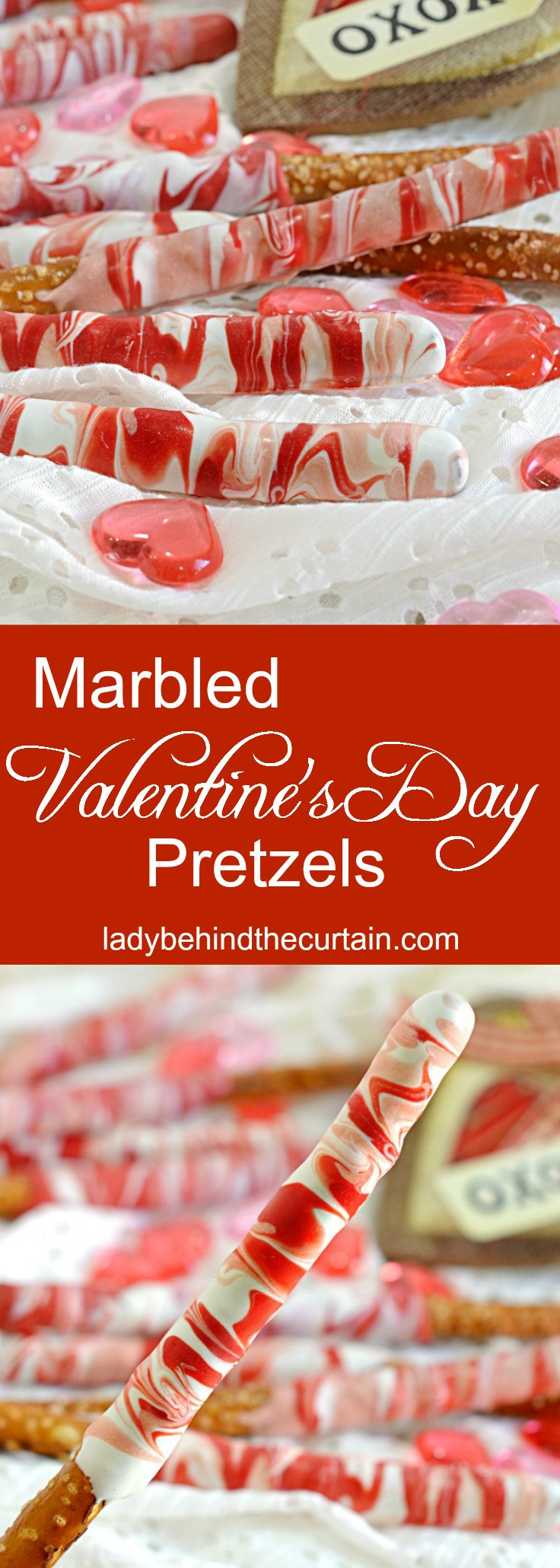 Valentine Day Pretzels
 Marbled Valentine s Day Pretzels