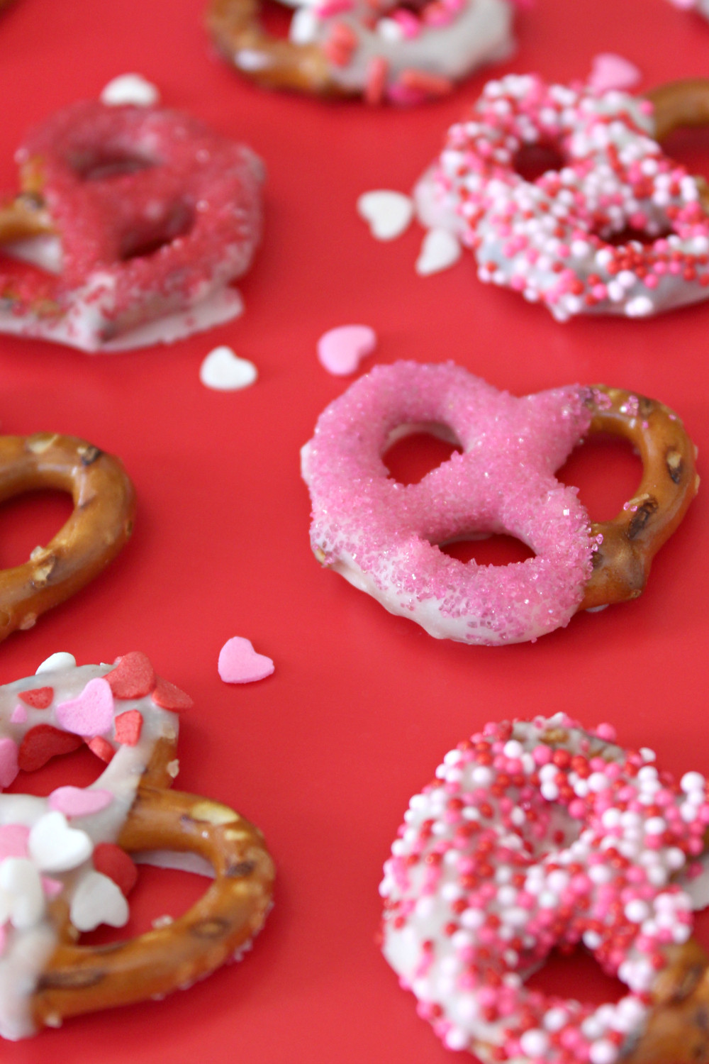 Valentine Day Pretzels
 Valentine s Day Snack Festive White Chocolate Covered