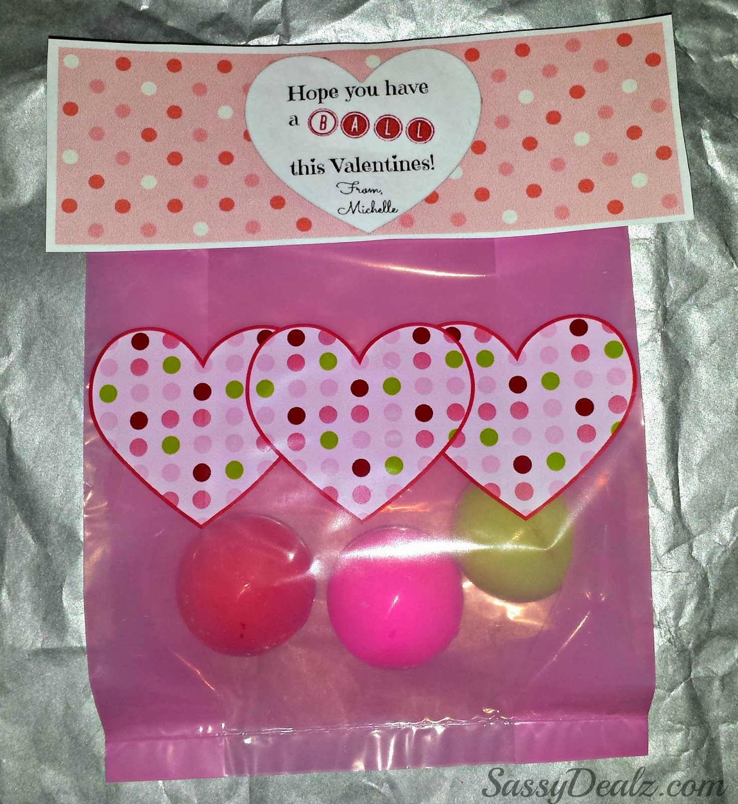 Valentine Gift Bags Ideas
 DIY Valentine s Day Bouncy Ball Gift Bag Idea Crafty Morning