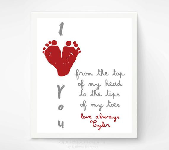 Valentine Gift Ideas For Dad
 Valentines Day Gift for New Dad Gift for by PitterPatterPrint