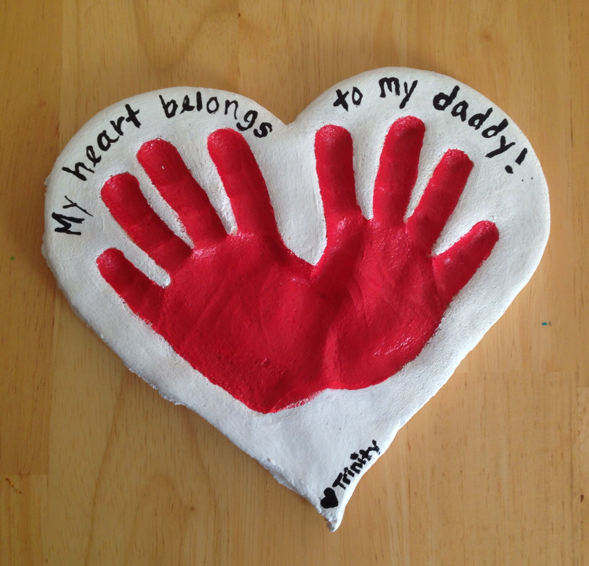 Valentine Gift Ideas For Dad
 Salt dough t for daddy