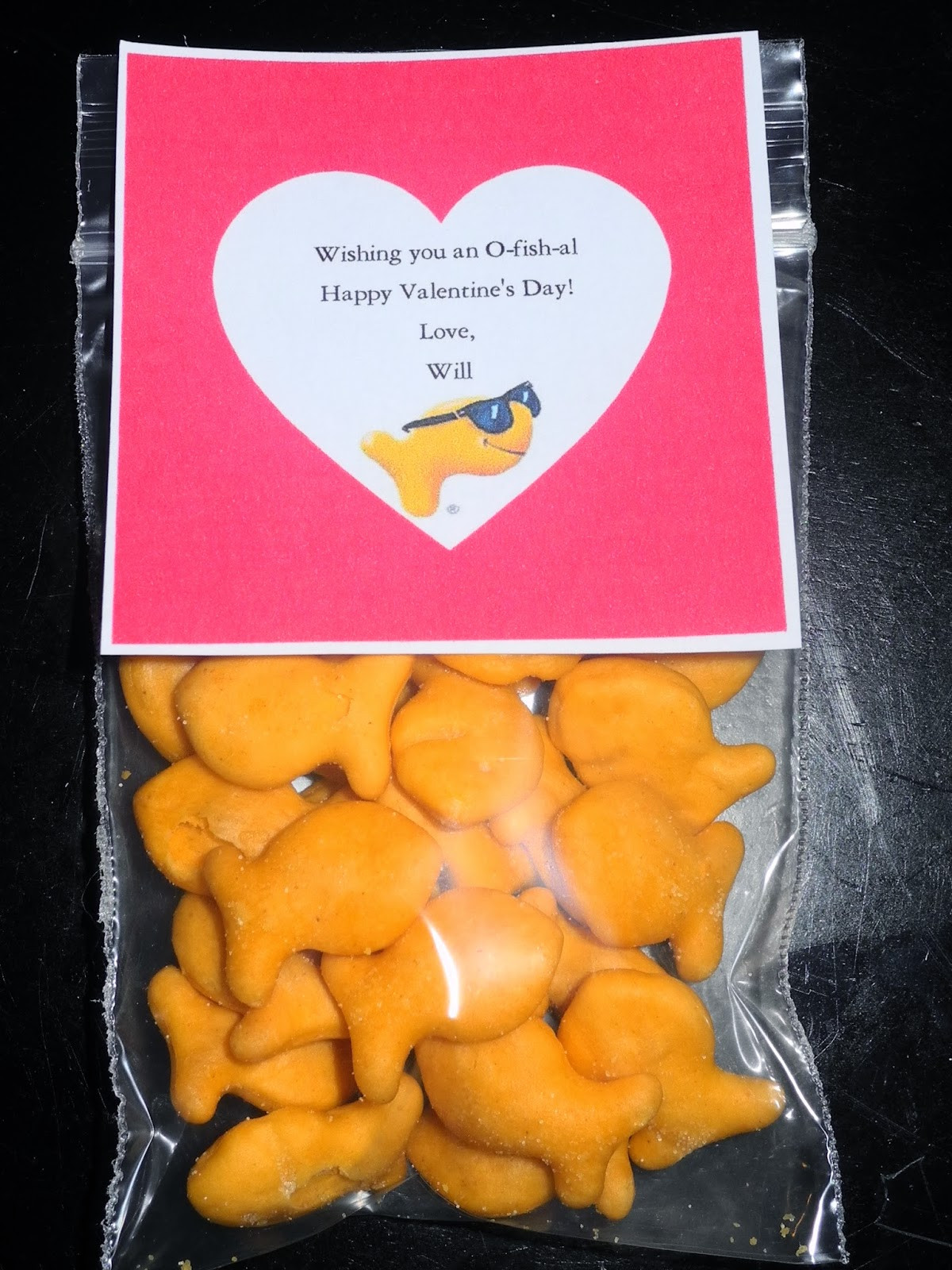 Valentine Gift Ideas For School
 Be Different Act Normal 8 Goldfish Cracker Valentine Ideas