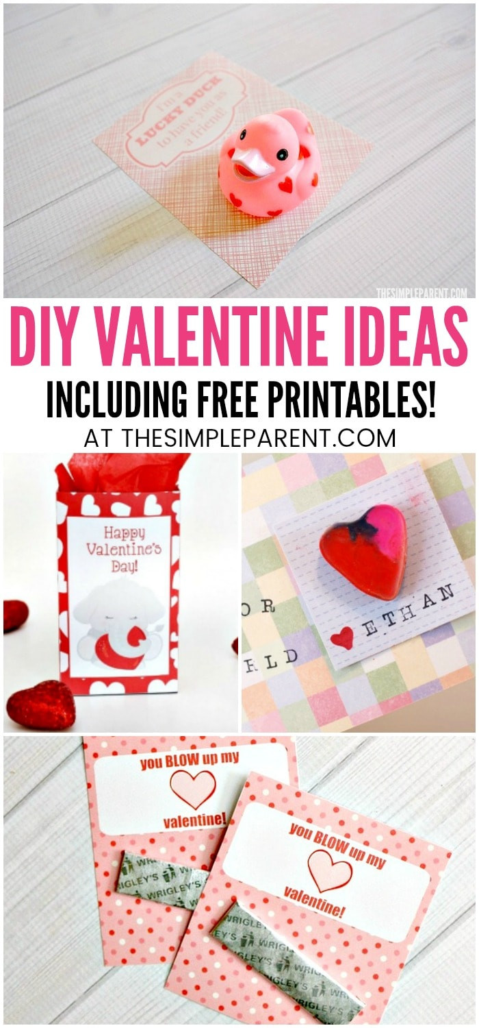 Valentine Gift Ideas For School
 Printable Valentines & DIY Valentine Ideas for Kids • The