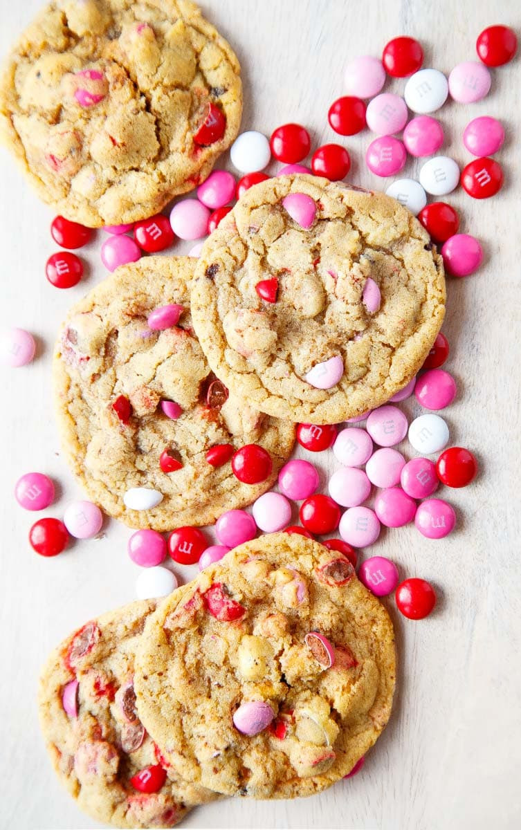 Valentine'S Day Desserts For Two
 MM Cookies soft and chewy using Valentine s Day m&ms