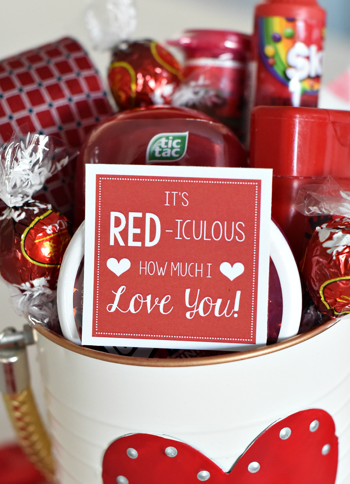 Valentine'S Day Gift Basket Ideas For Him
 Cute Valentine s Day Gift Idea RED iculous Basket