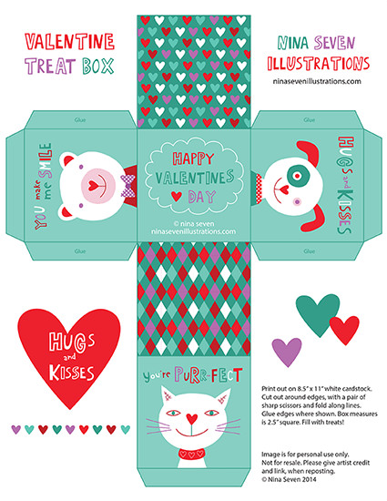 Valentine'S Day Gift Box Ideas
 Free Valentines Day Printable Boxes – In Crafts