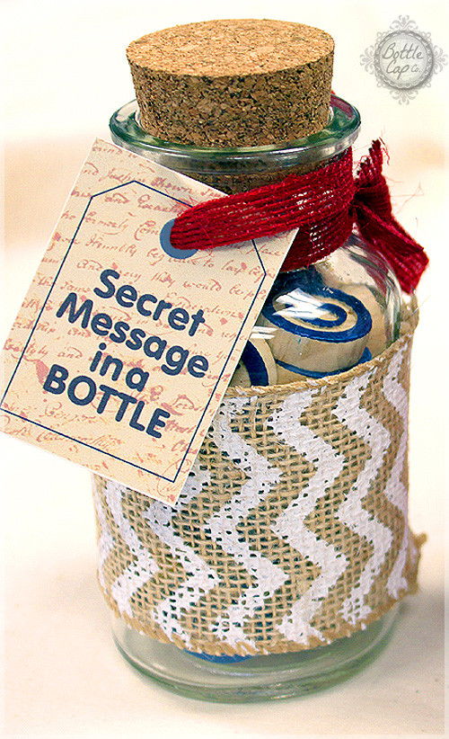 Valentine'S Day Gift Ideas For Boys
 Valentine s Day Secret Message in a Bottle Craft Blog