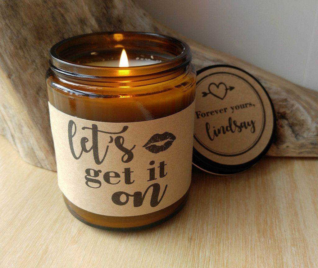 Valentine'S Day Gift Ideas For Husband
 Valentine Gift for Boyfriend Lets Get It Candle Gift