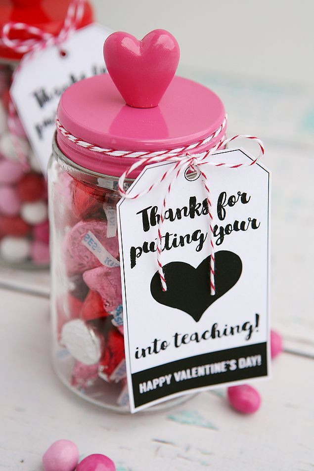 Valentine'S Day Teacher Gift Ideas
 Thanks For Putting Your Heart Into Teaching