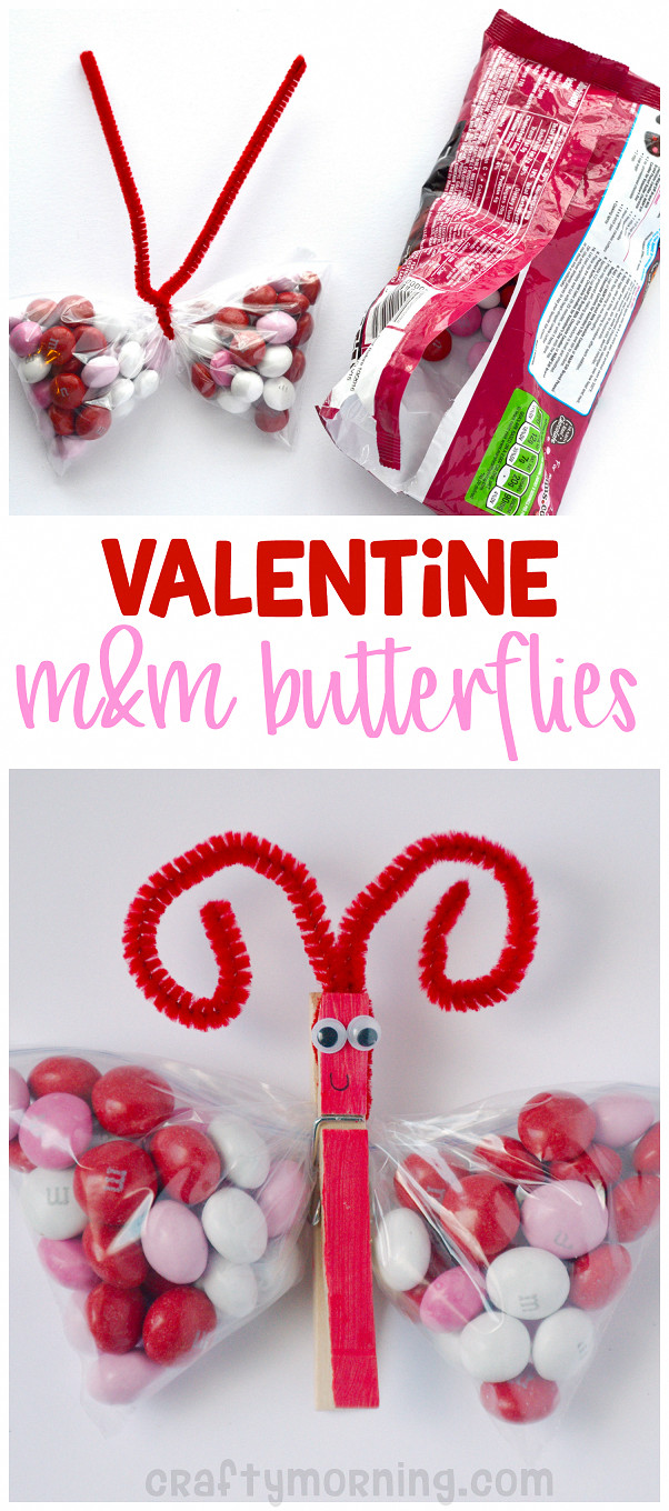 Valentine'S Day Treats &amp; Diy Gift Ideas
 Valentine M&M Butterfly Treats