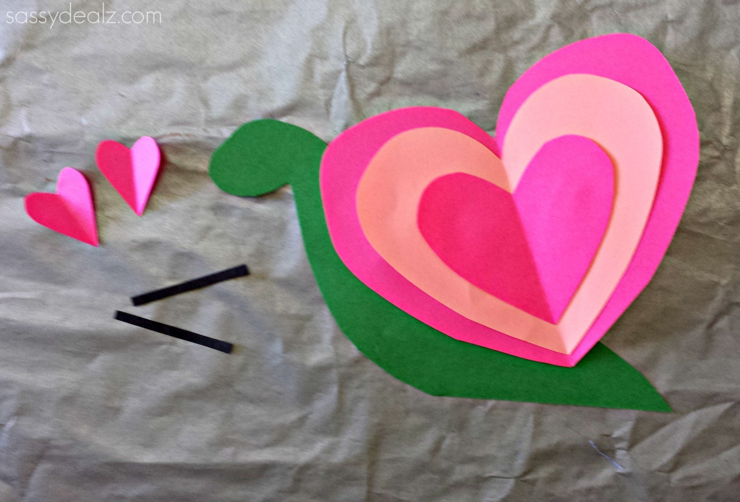 Valentines Arts And Crafts For Kids
 Heart Snail Craft For Kids Valentine Art Project