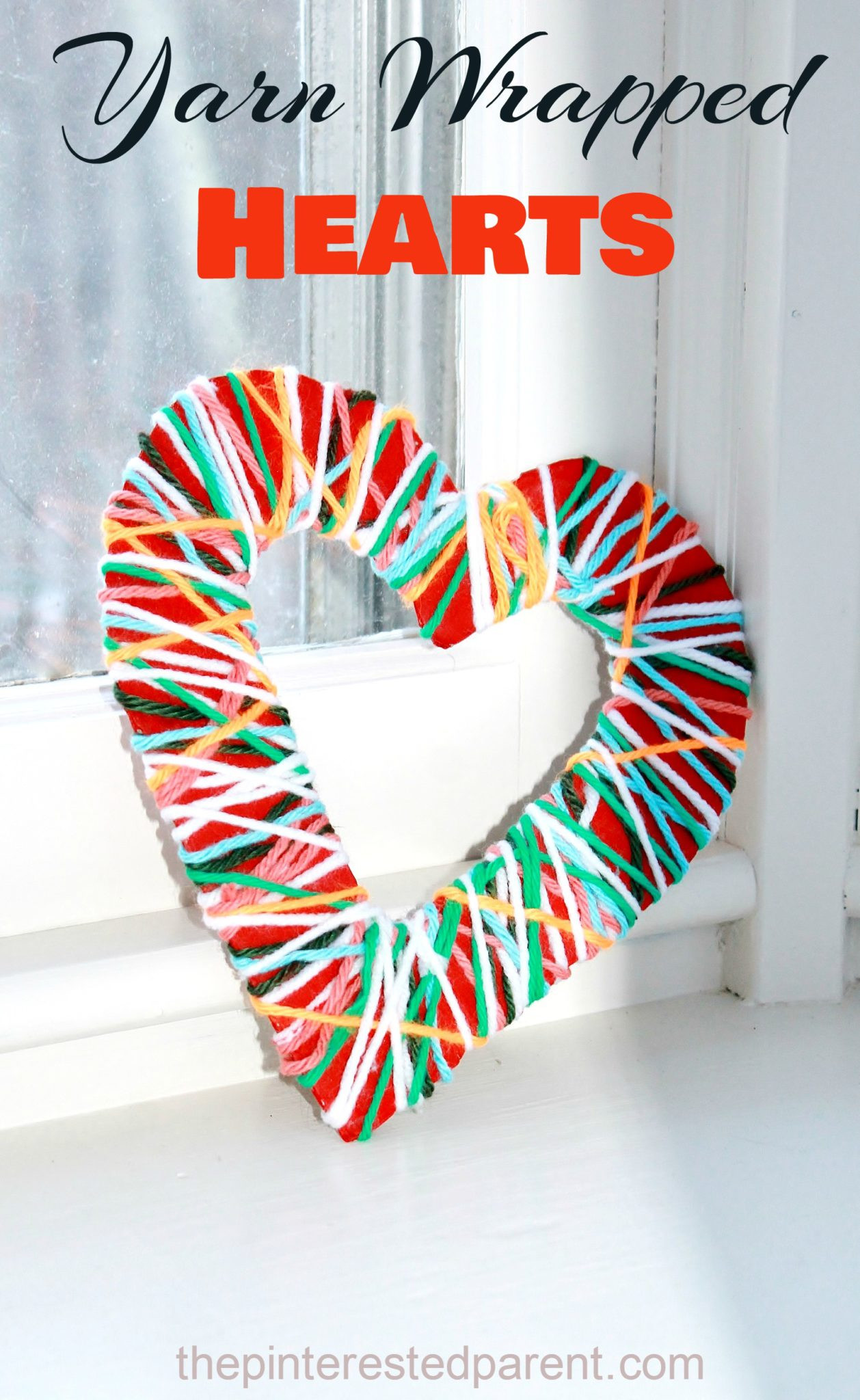 Valentines Arts And Crafts For Kids
 Yarn Wrapped Hearts – The Pinterested Parent