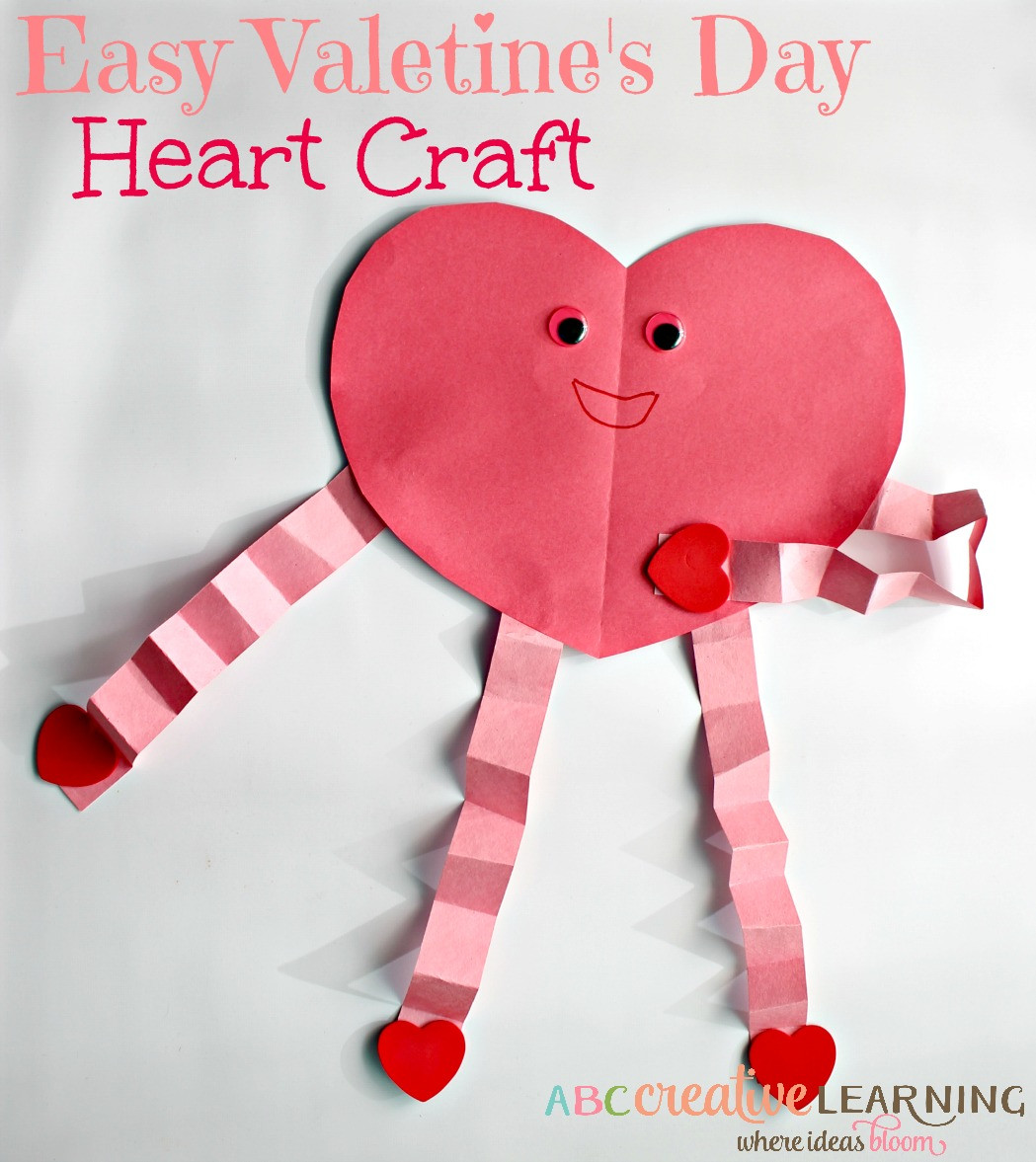 Valentines Arts And Crafts For Kids
 Easy and Cute Valentine s Day Heart Craft For Kids