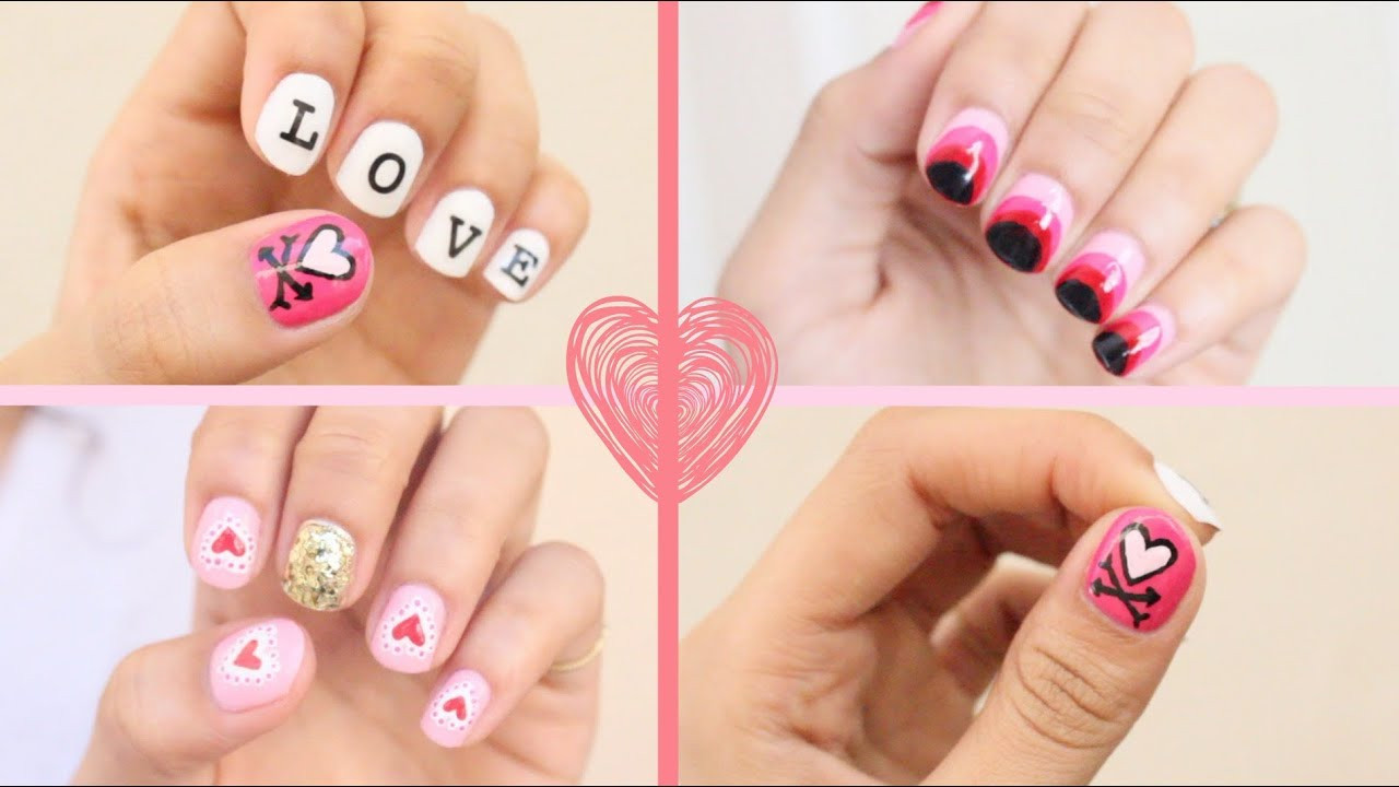 Valentines Day Nail Designs
 2016 Valentine s Day Nail Art 3 Easy Designs