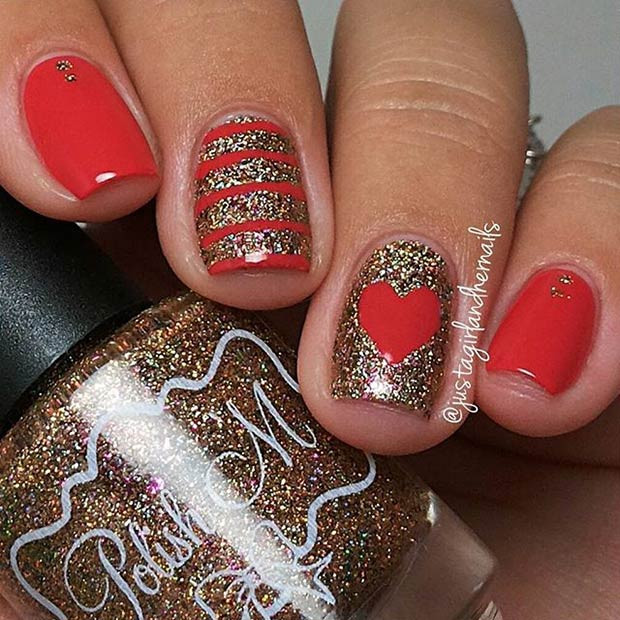 Valentines Day Nail Designs
 35 Cute Valentine s Day Nail Art Designs