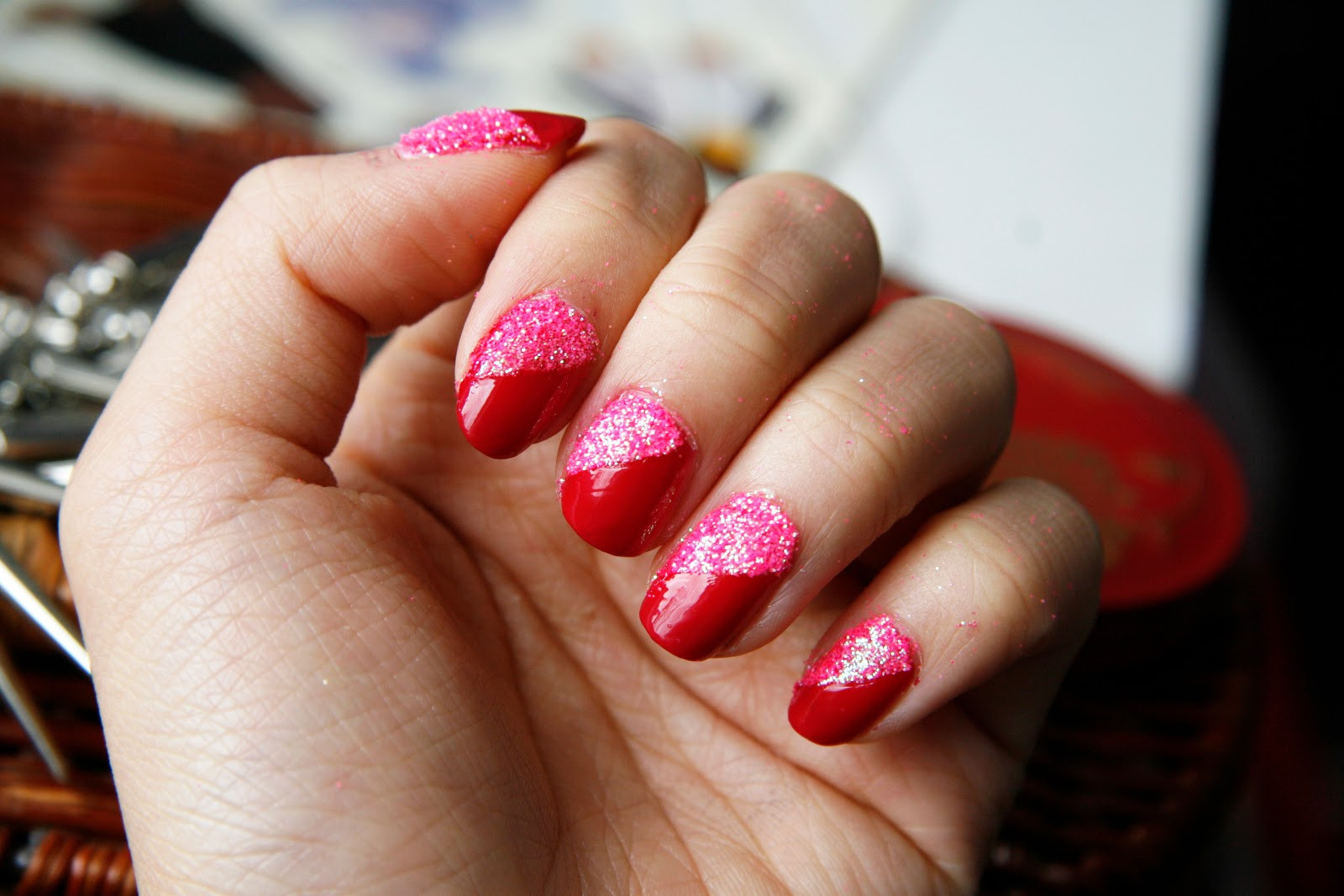 Valentines Day Nail Designs
 fun size beauty Valentine s Day Nail Art 1 Glitter for