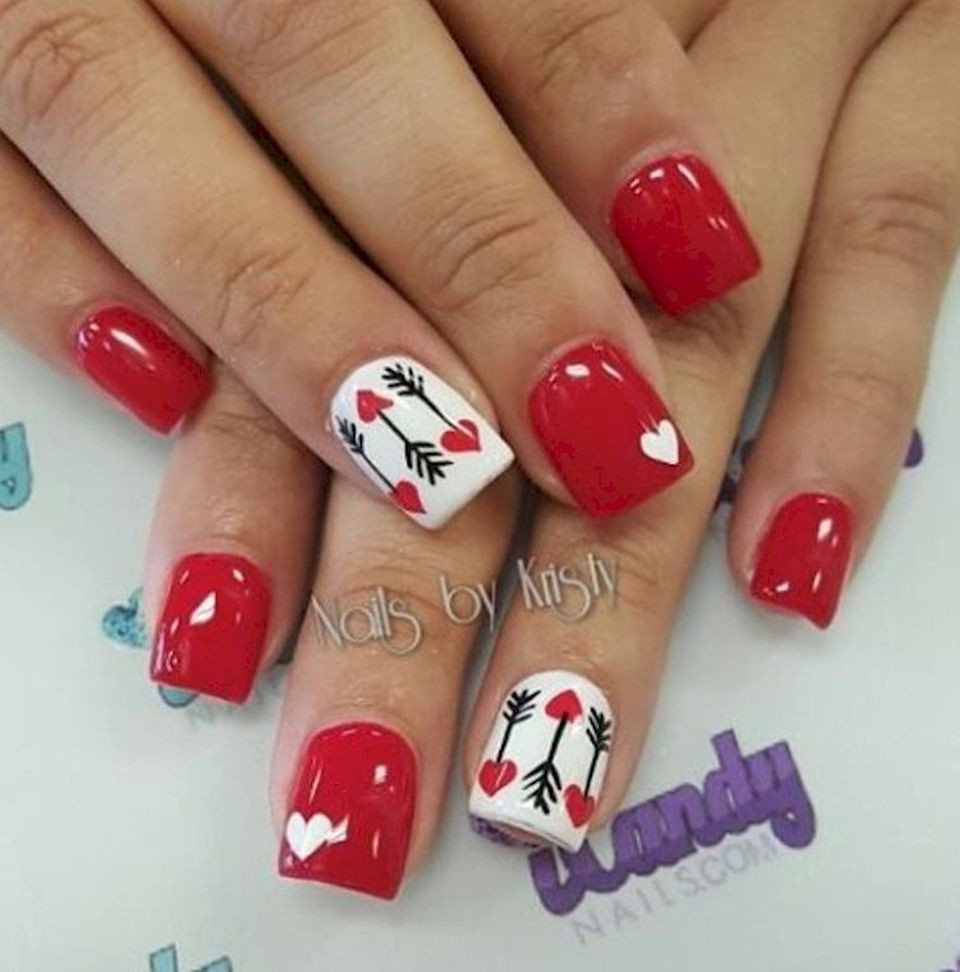 Valentines Day Nail Designs
 Lovely valentine nails design ideas 12 Fashion Best