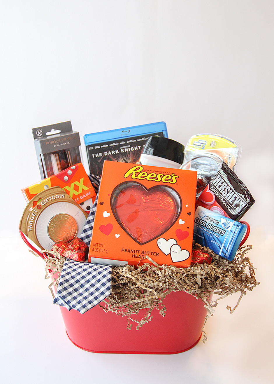 Valentines Gift Basket Ideas
 Valentine s Day Gift Basket For Him Busy Mommy