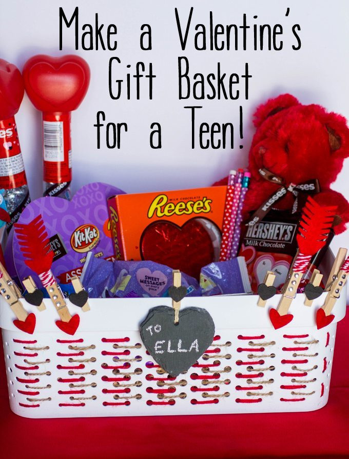 Valentines Gift Baskets Ideas
 Make a Valentine s Gift Baskets for Teens