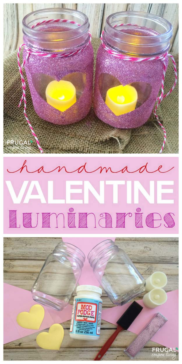 Valentines Gift Craft Ideas
 34 Mason Jar Valentine Crafts