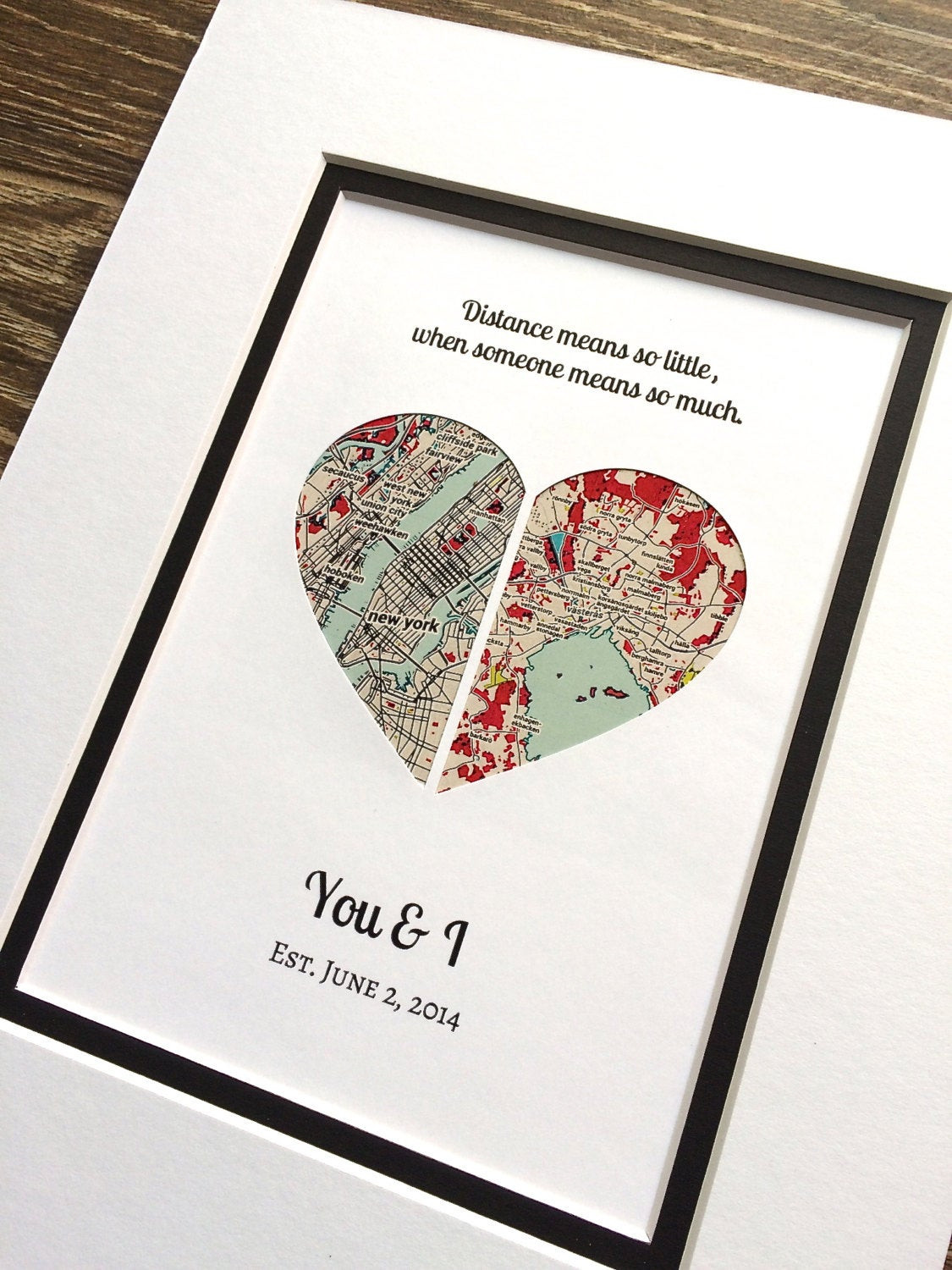Valentines Gift Ideas For Boyfriend Long Distance
 Valentines Day Gift For Long Distance V day Gift by HandmadeHQ