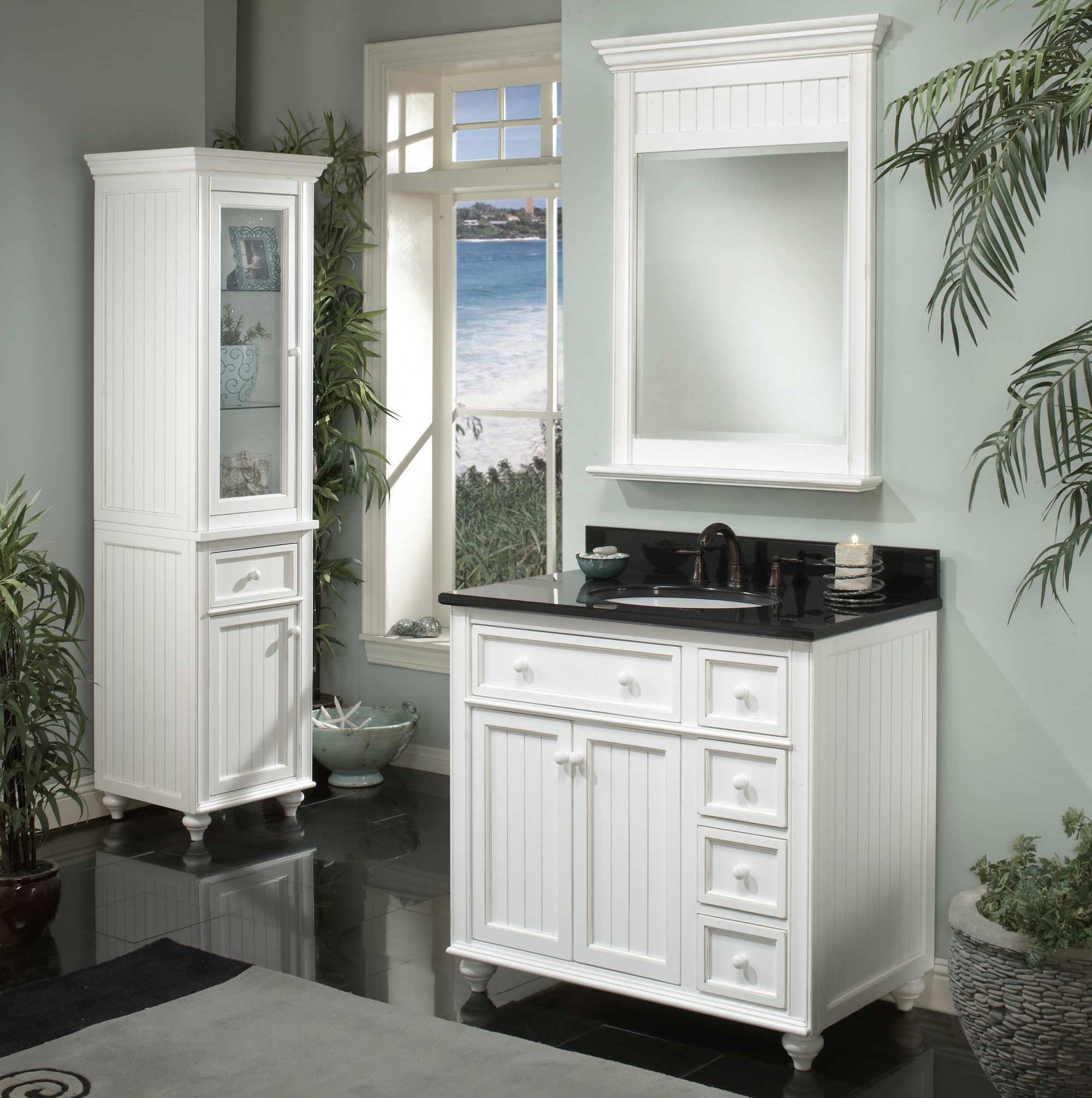 Vanity Cabinets Bathroom
 A Selection of White Bathroom Vanities by Sagehill Designs