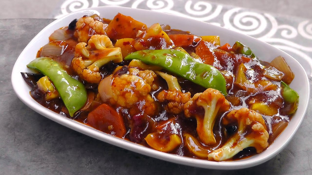 Veg Chinese Food Recipes
 Chinese Ve ables in Szechuan Sauce Vegan Ve arian