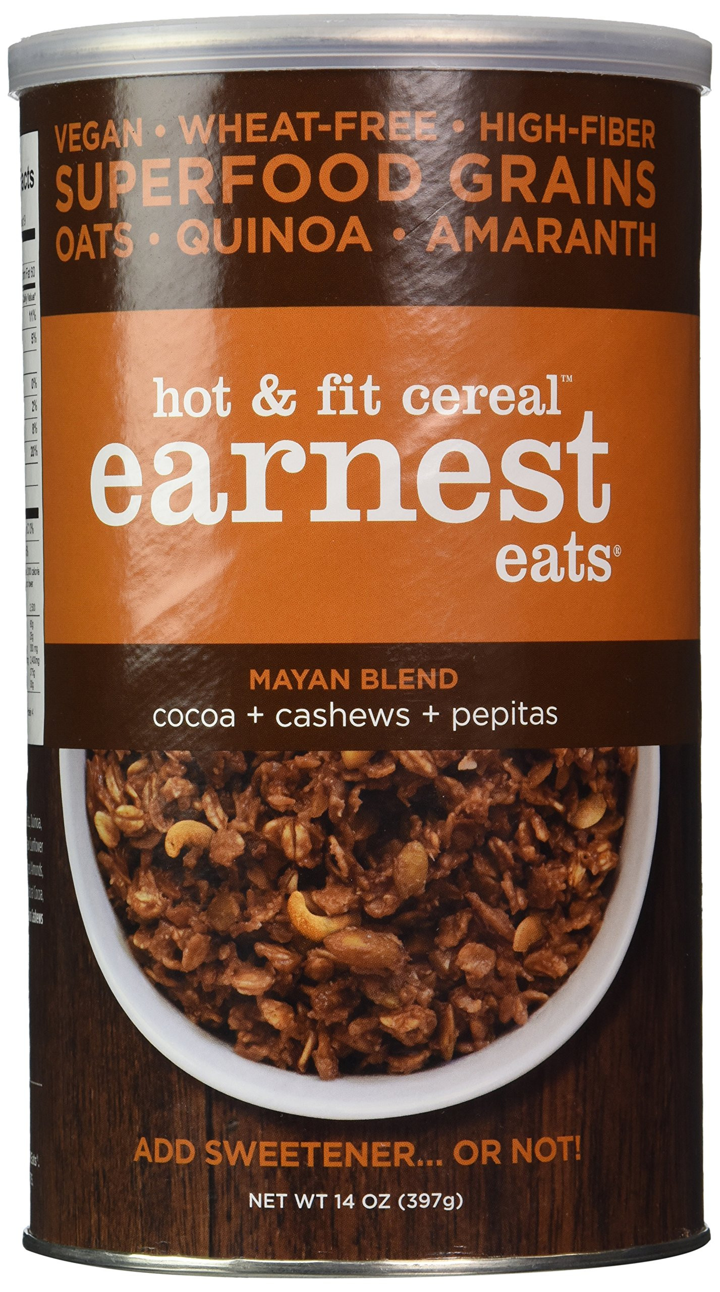 Vegan Breakfast Cereals
 Amazon Earnest Eats Vegan Hot Cereal with Superfood