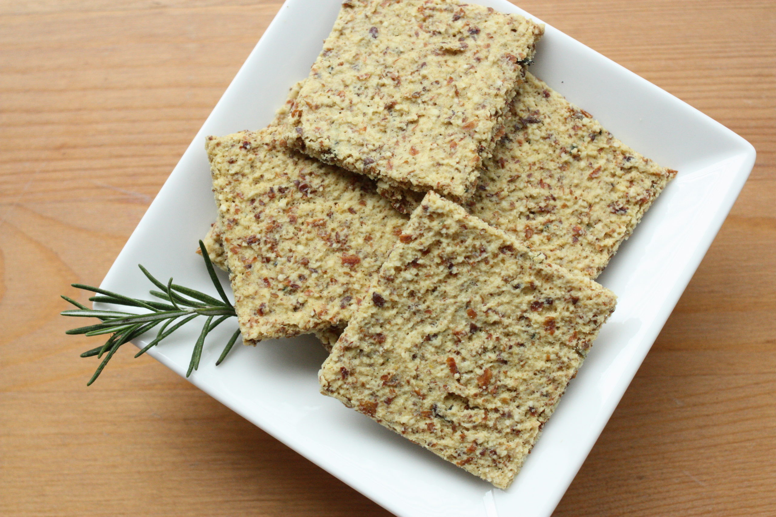 Vegan Crackers Recipe
 Raw Vegan Cheesy Almond Rosemary Crackers