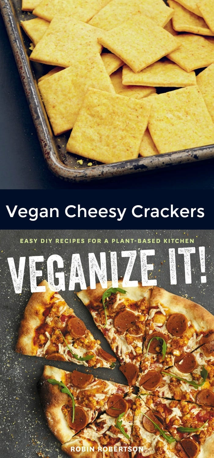 Vegan Crackers Recipe
 Vegan Cheesy Crackers from Veganize It