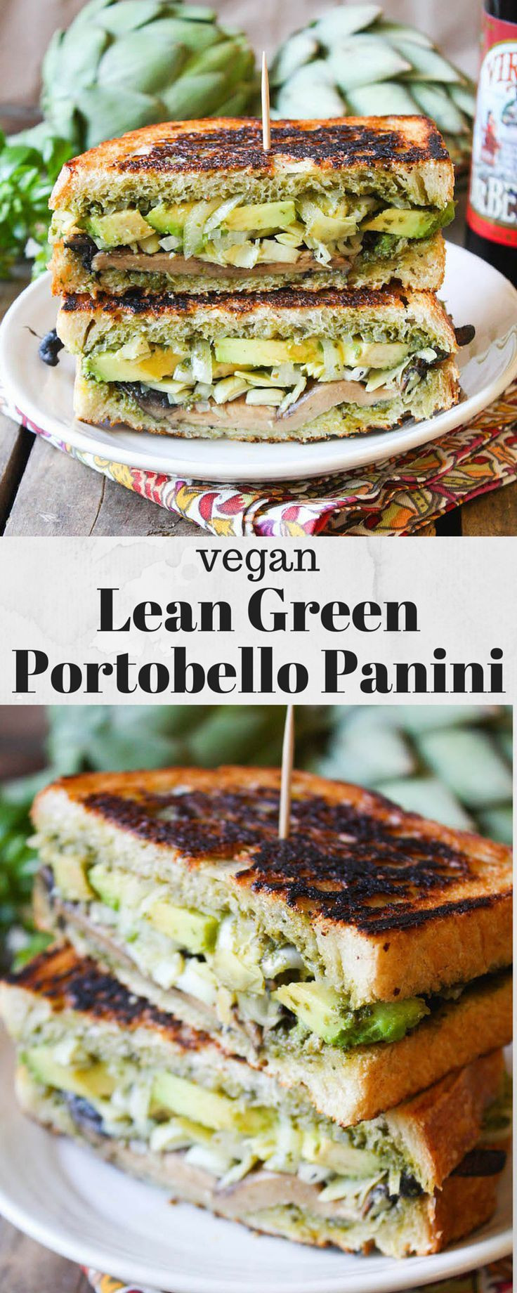 Vegan Panini Sandwich Recipe
 Vegan Lean Green Portobello Panini