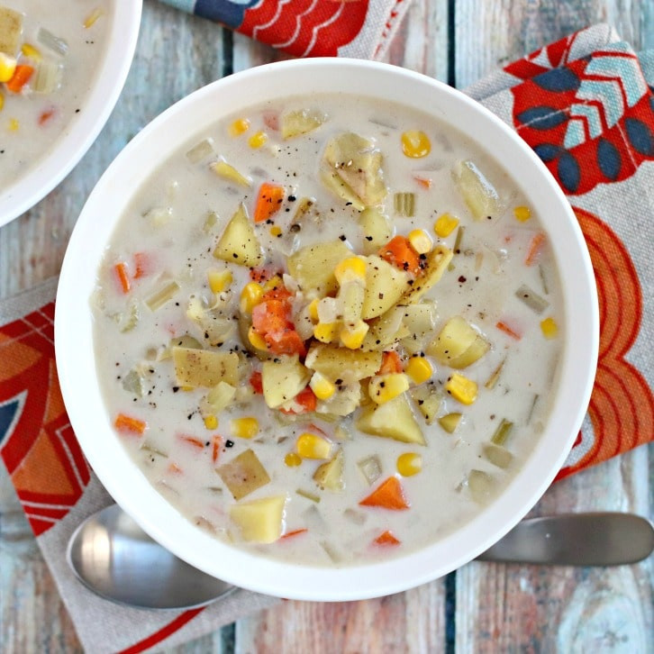 Vegan Potato Corn Chowder
 Vegan Potato Corn Chowder Instant Pot Veggies Save The Day