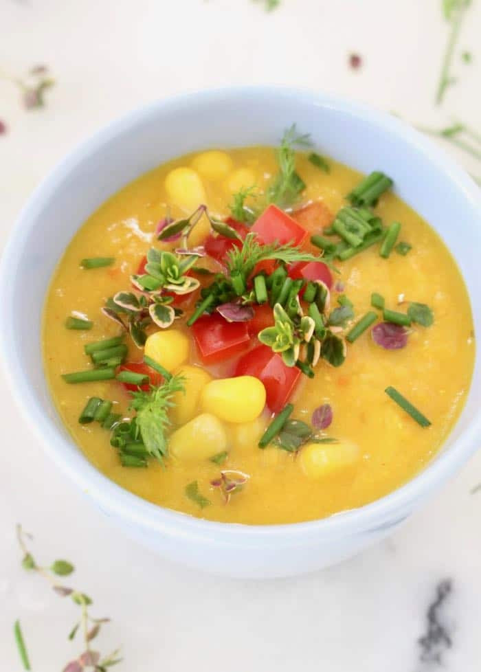 Vegan Potato Corn Chowder
 Easy Vegan Potato Corn Chowder Recipe • Veggie Society