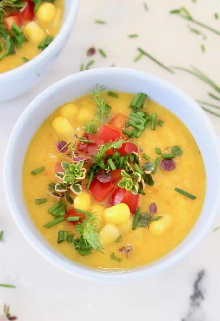 Vegan Potato Corn Chowder
 Easy Vegan Potato Corn Chowder Recipe • Veggie Society