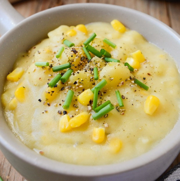 Vegan Potato Corn Chowder
 Vegan Potato Corn Chowder