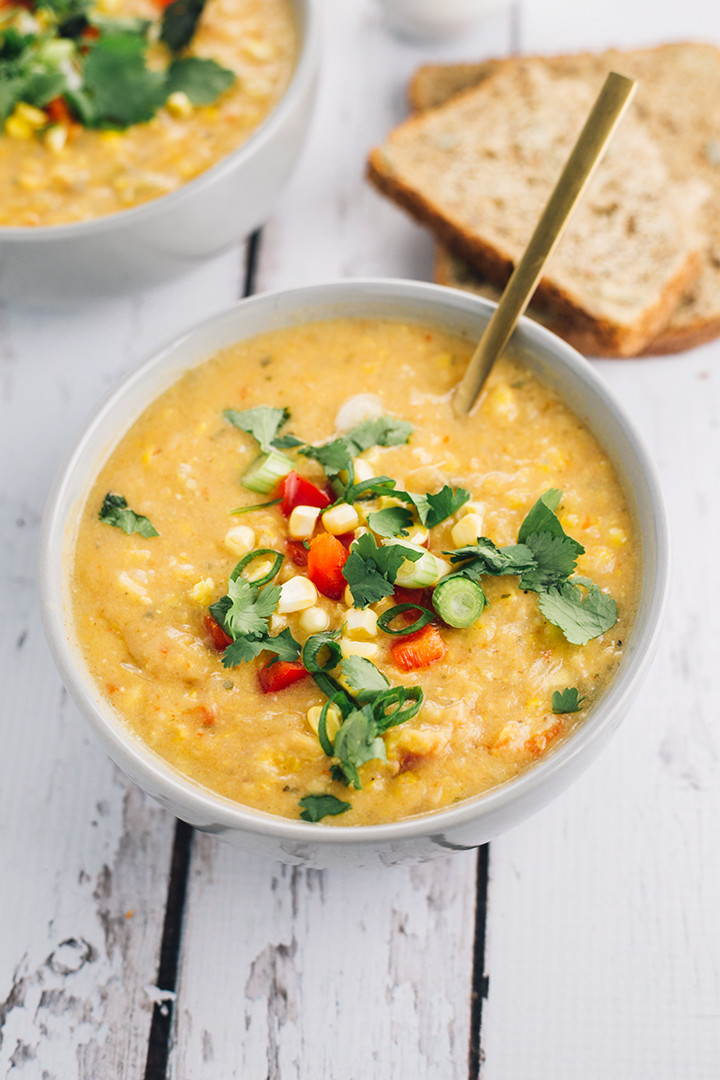 Vegan Potato Corn Chowder
 Creamy Vegan Corn Chowder