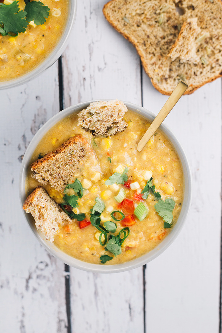 Vegan Potato Corn Chowder
 Creamy Vegan Corn Chowder