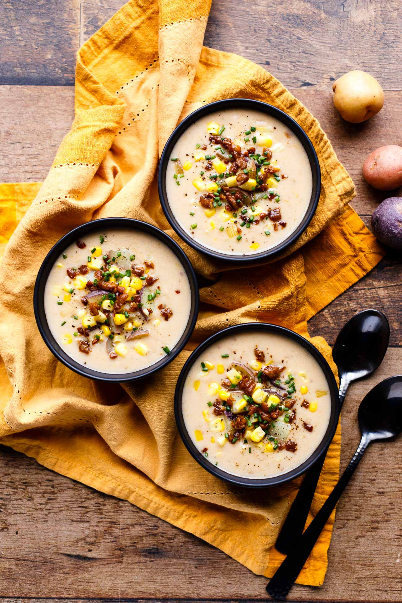 Vegan Potato Corn Chowder
 Vegan Instant Pot Little Potato & Corn Chowder I LOVE VEGAN