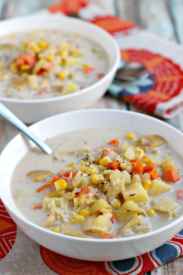 Vegan Potato Corn Chowder
 Vegan Potato Corn Chowder Instant Pot Veggies Save The Day