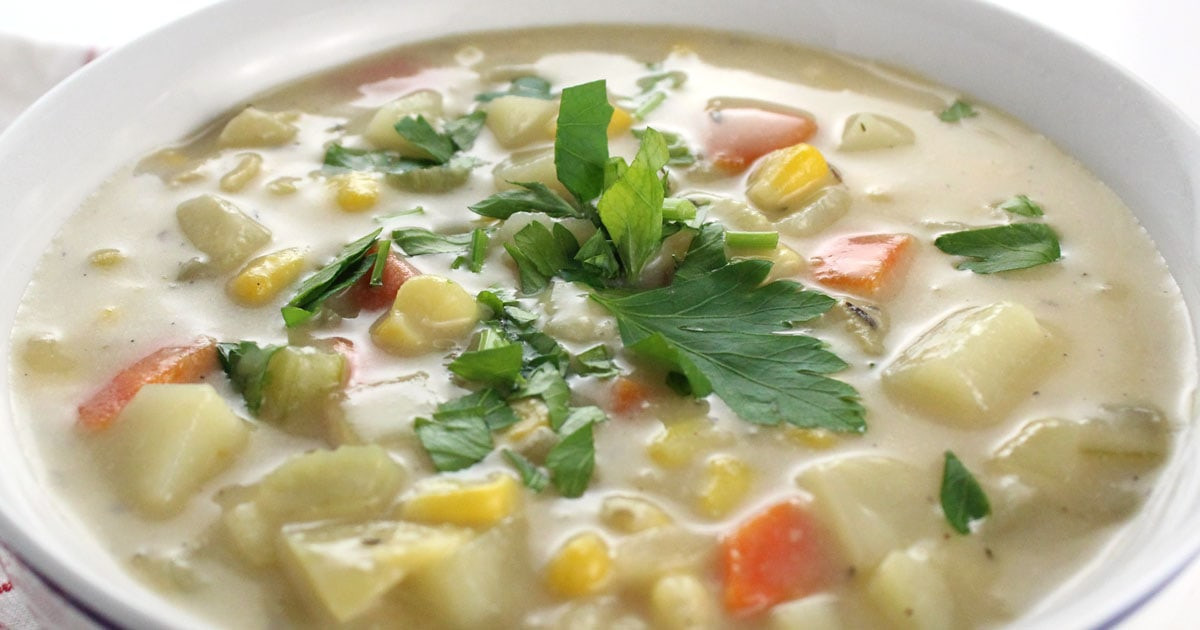 Vegan Potato Corn Chowder
 Easy Vegan Potato and Corn Chowder • It Doesn t Taste Like