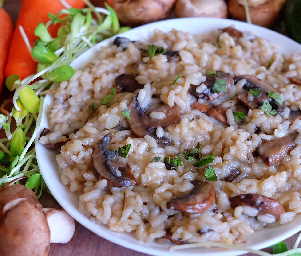 Vegan Risotto Recipe
 Hearty Vegan Mushroom Risotto Recipe