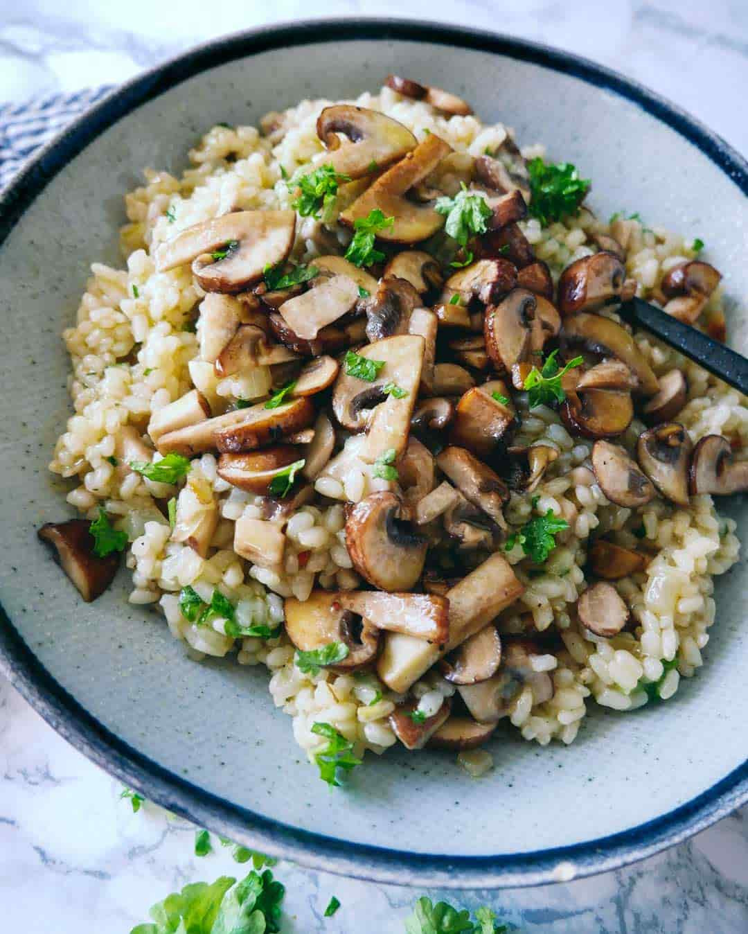 Vegan Risotto Recipe
 Vegan risotto with mushrooms – Creamy no parmesan recipe