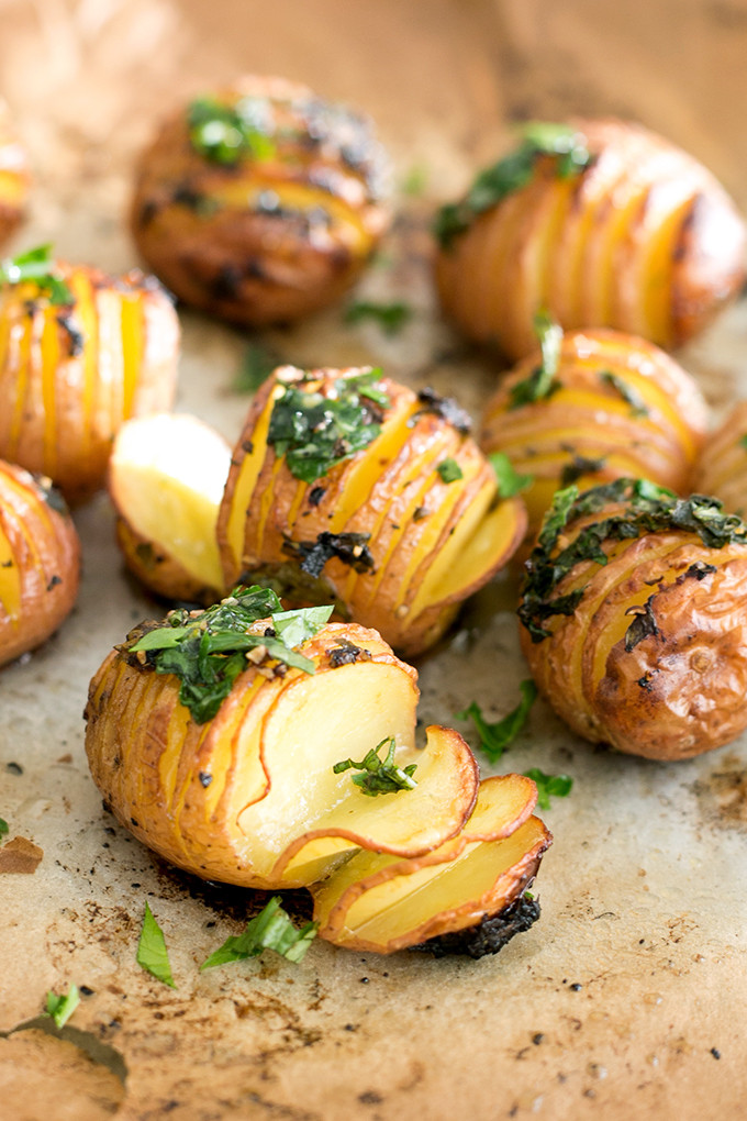 Vegan Roasted Potatoes
 Vegan Lemon Garlic Herb Roasted Potatoes