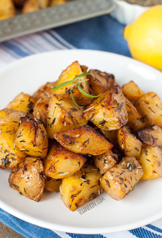 Vegan Roasted Potatoes
 Greek Style Roasted Potatoes naturally gluten free vegan