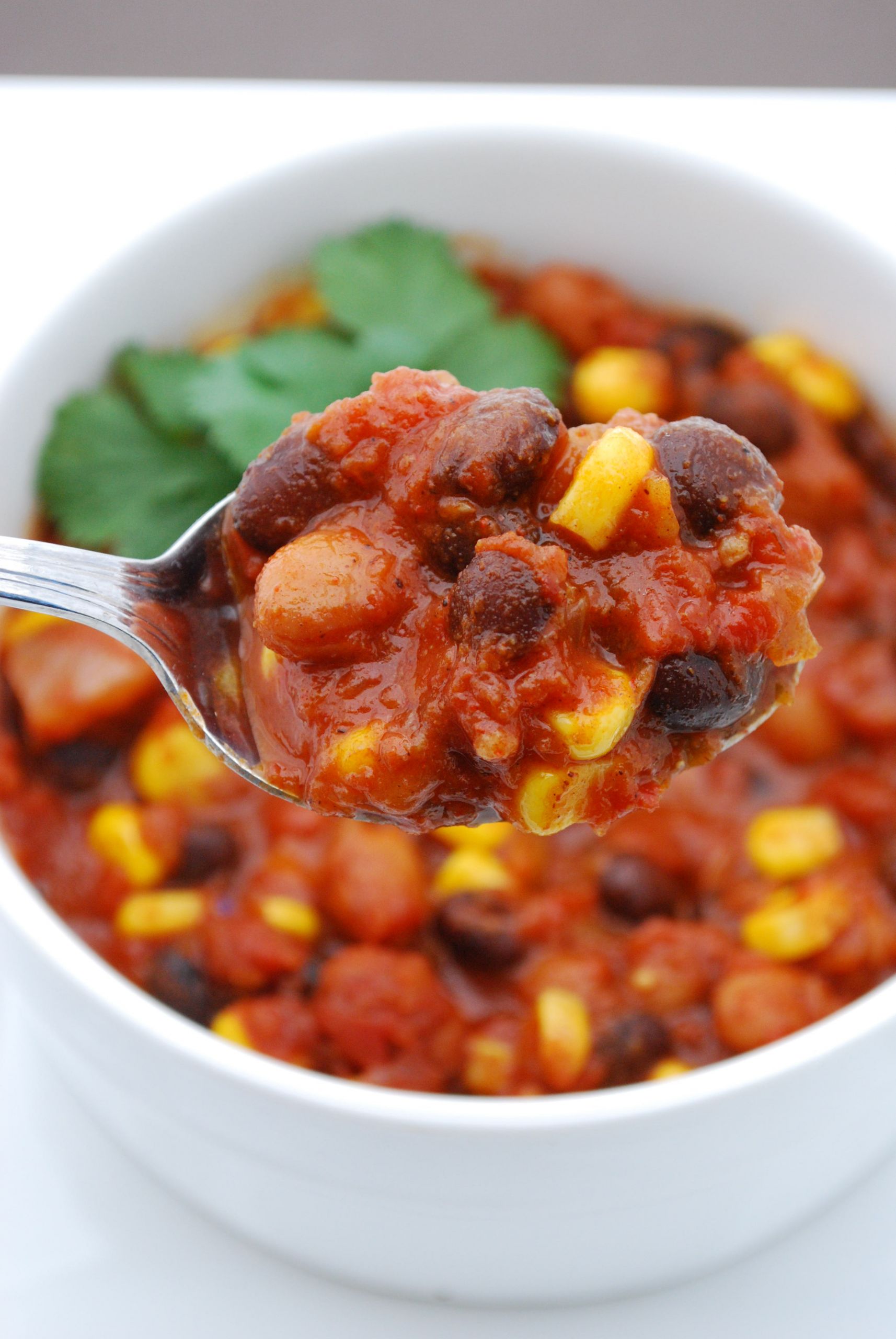 Vegetarian Chili With Beans
 Bean and Corn Ve arian Chili Recipe