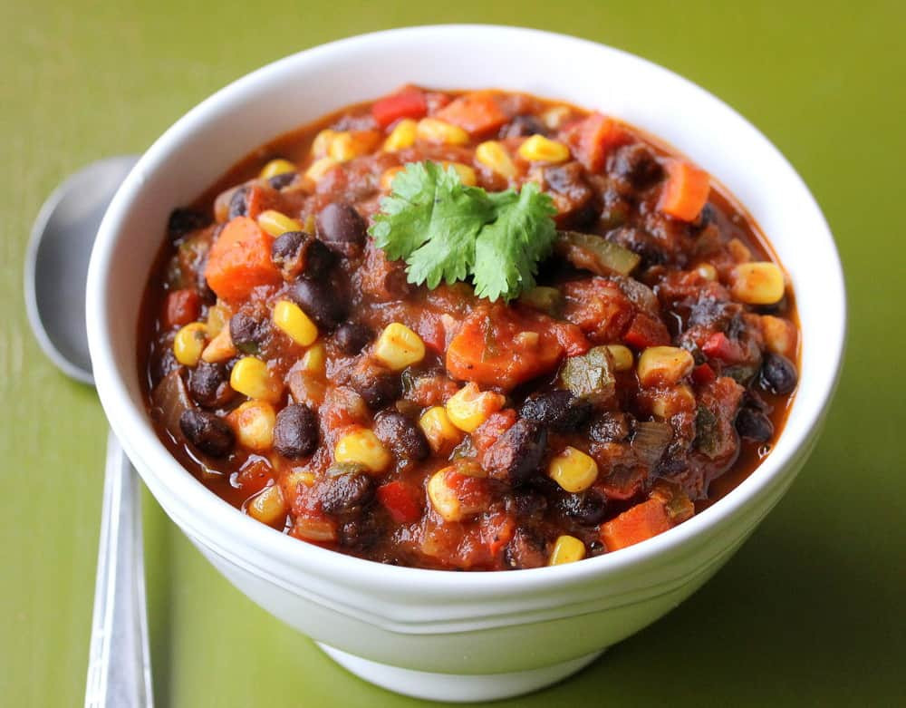 Vegetarian Chili With Beans
 Ve able & Black Bean Chili