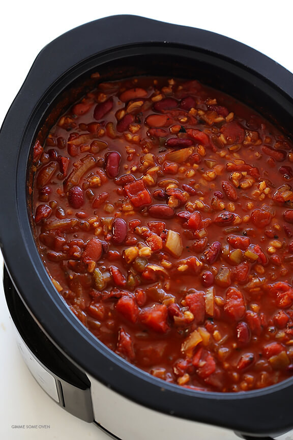 Vegetarian Chilli Recipes
 Slow Cooker Ve arian Chili